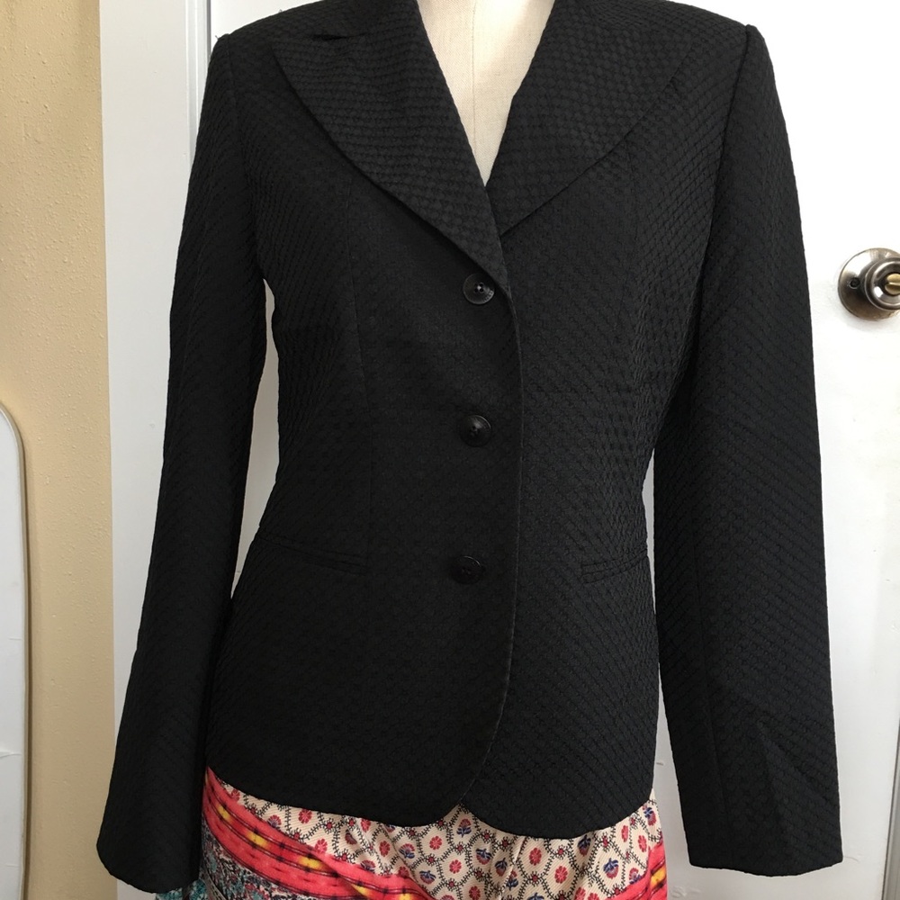 Anne Klein suit black blazer size 4