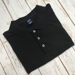 Gap Men's Black Polo L