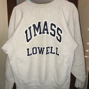 umass lowell crewneck hoodie