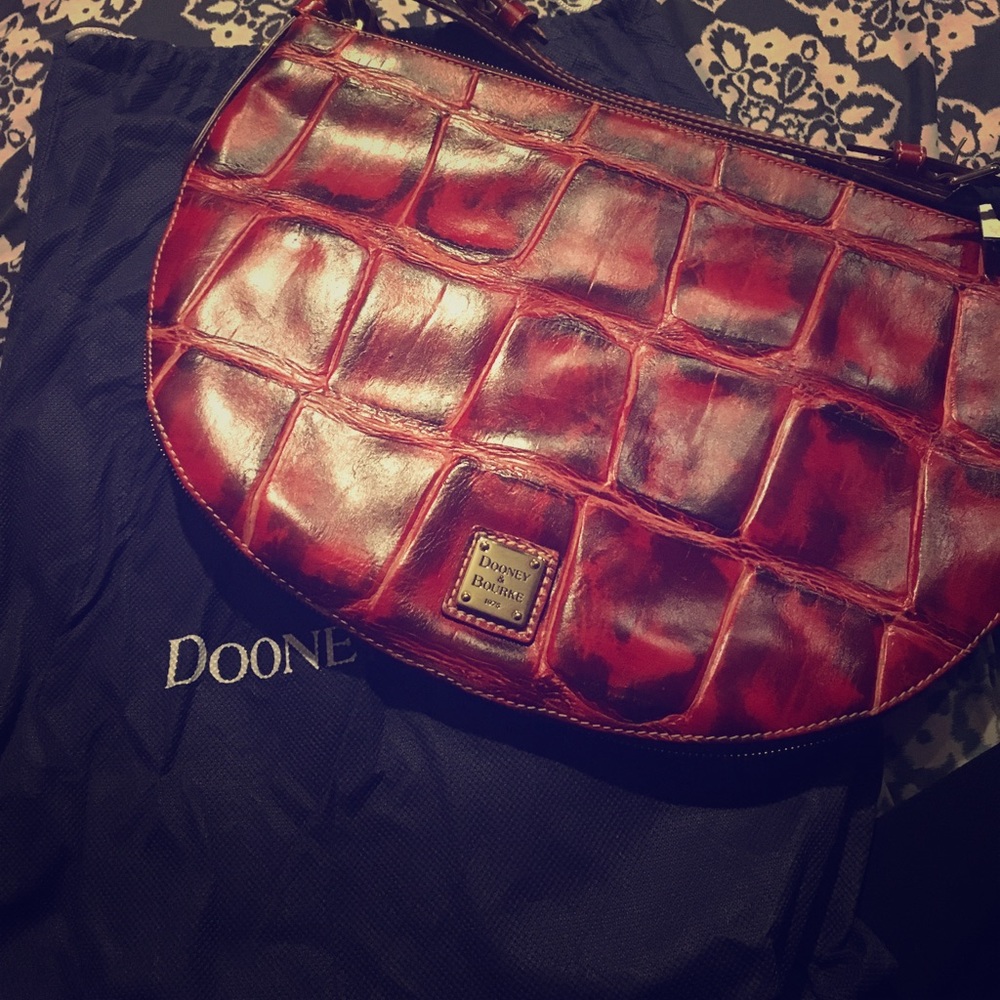 Embossed Dooney and Bourke Handbag