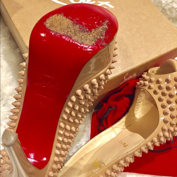 Christain Louboutin lady 140mm spiked peep toe - Picture 3 of 5