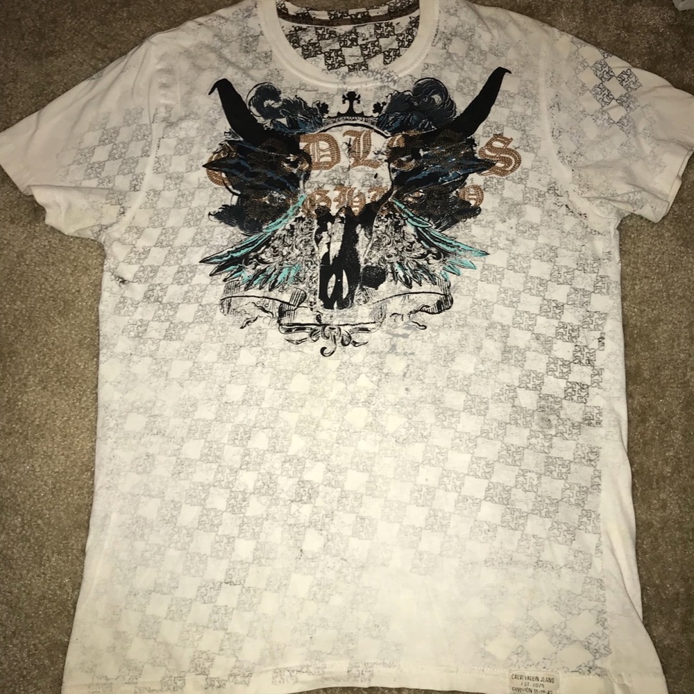 Gently Used Vintage Calvin Klein T-Shirt, Size Med