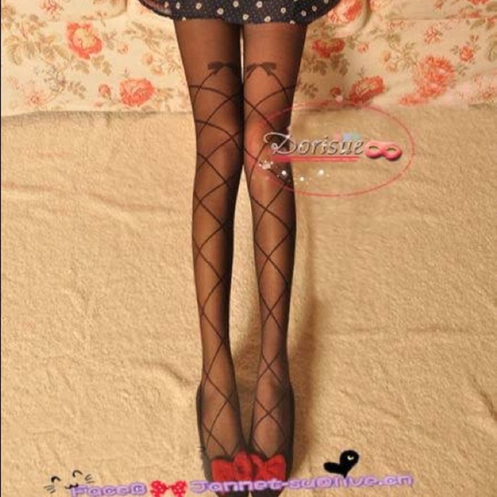 A05 stockings Sexy Womens Lace Butterfly socks