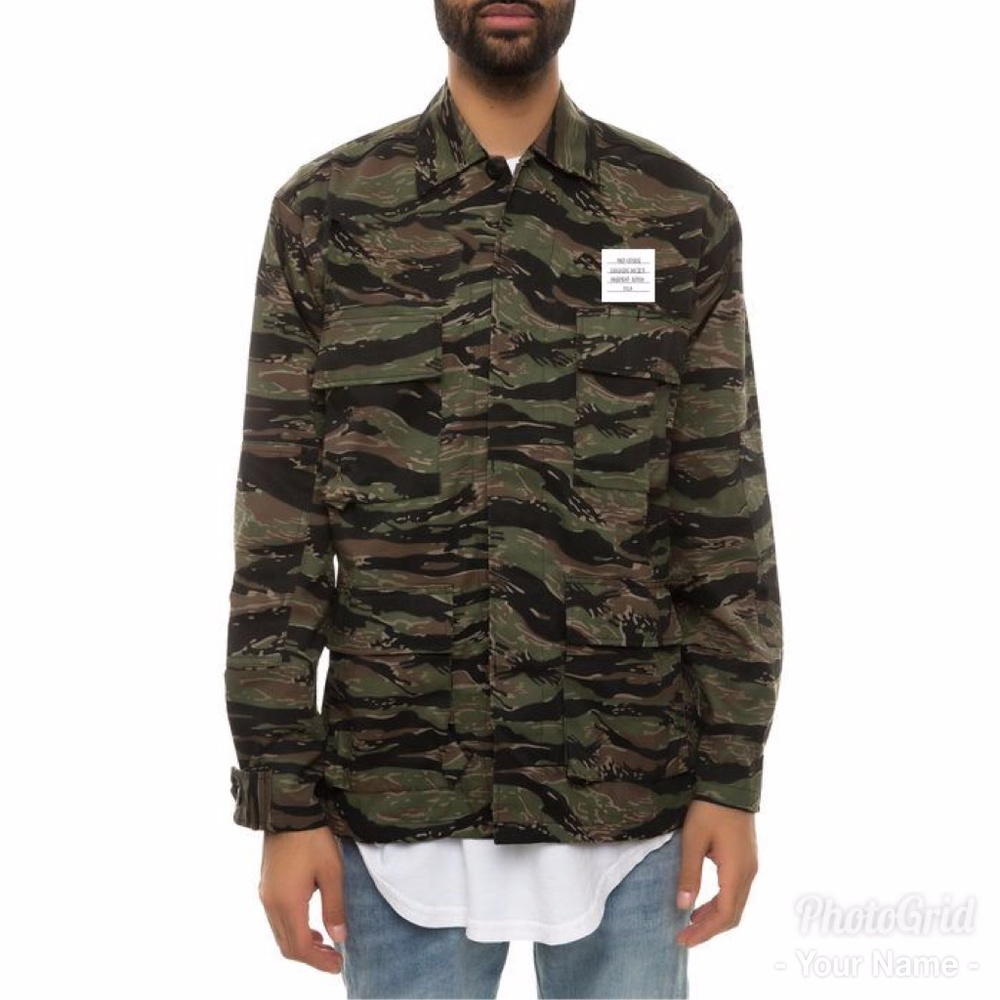 BDU Fatigue Jacket Tiger Stripe Camo