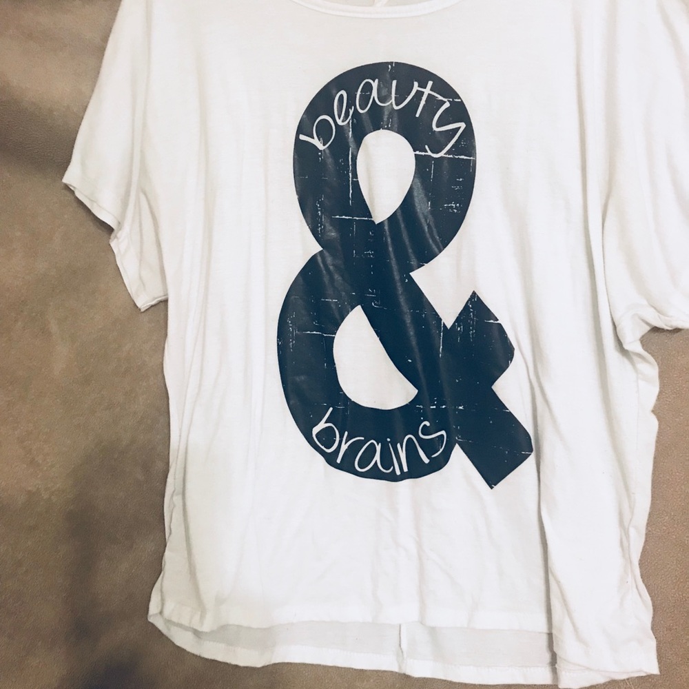 'Beauty & Brains' T-shirt