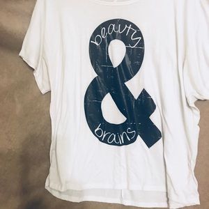 'Beauty & Brains' T-shirt