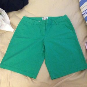 JCrew Bermuda shorts green size 4