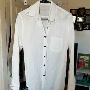 Men linen button up