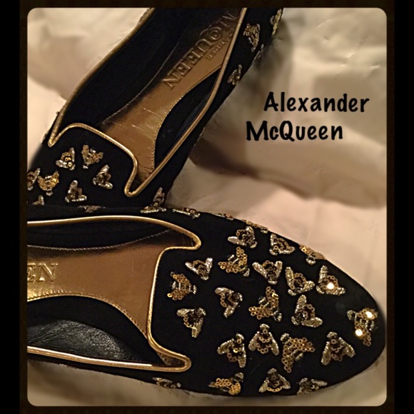 Alexander McQueen Shoes - FOR ERIN ONLY! Alexander McQueen Sequined "Bee"