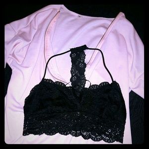 Sweater Top with Bralette