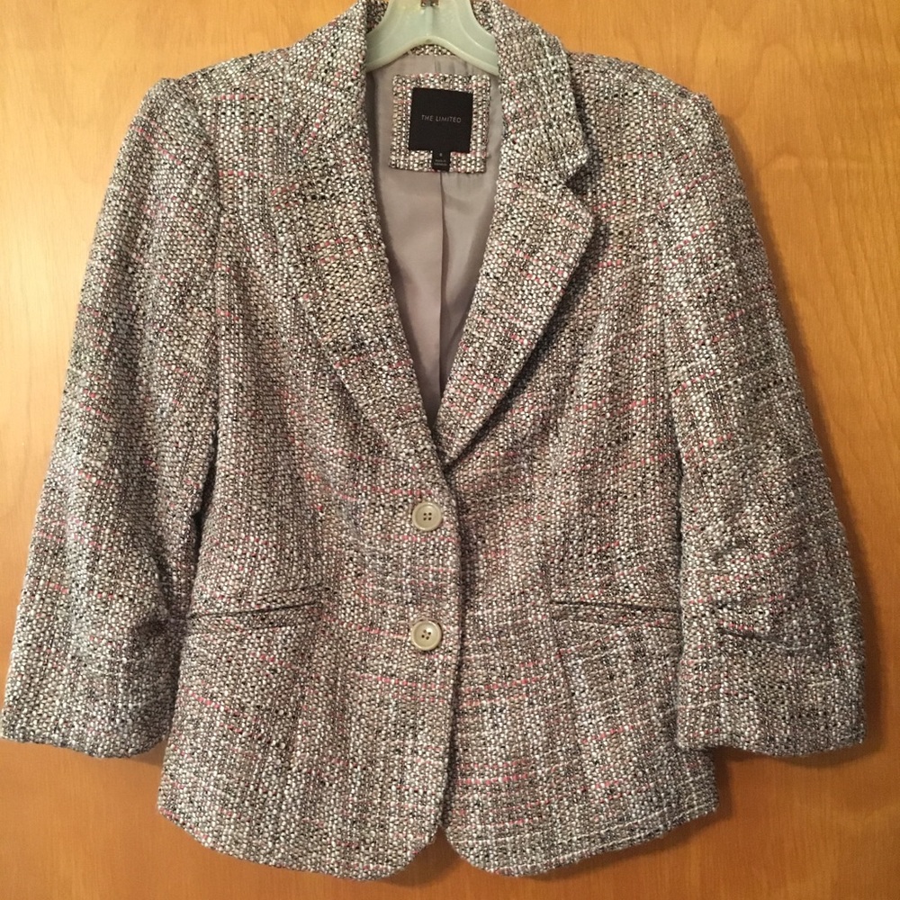 Like new 3/4 sleeve tweed blazer from The Limited