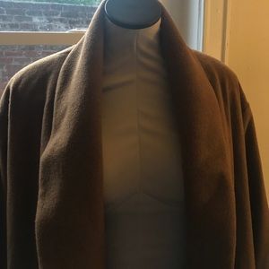 Camel Colored Long Wrap Coat
