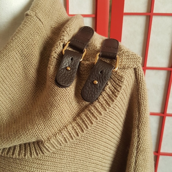 LaSeine Poncho Sweater Ruana Wool Blend - Picture 4 of 8