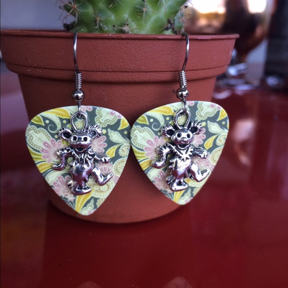 Grateful Dead Dancing Bear Earrings - Picture 1 of 1