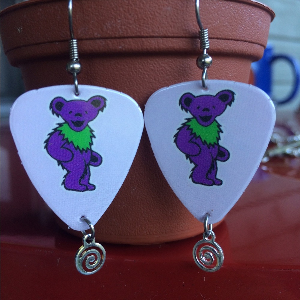 Grateful Dead Dancing Bear Earrings