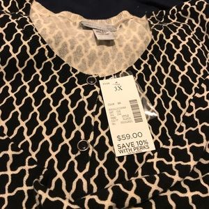 New black and white cardigan long sleeve.