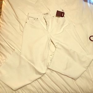 Reformation Flare Crops with button fly