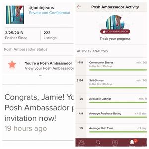 💃🏼WOO HOO!! I'm honored to be a POSH AMBASSADOR!