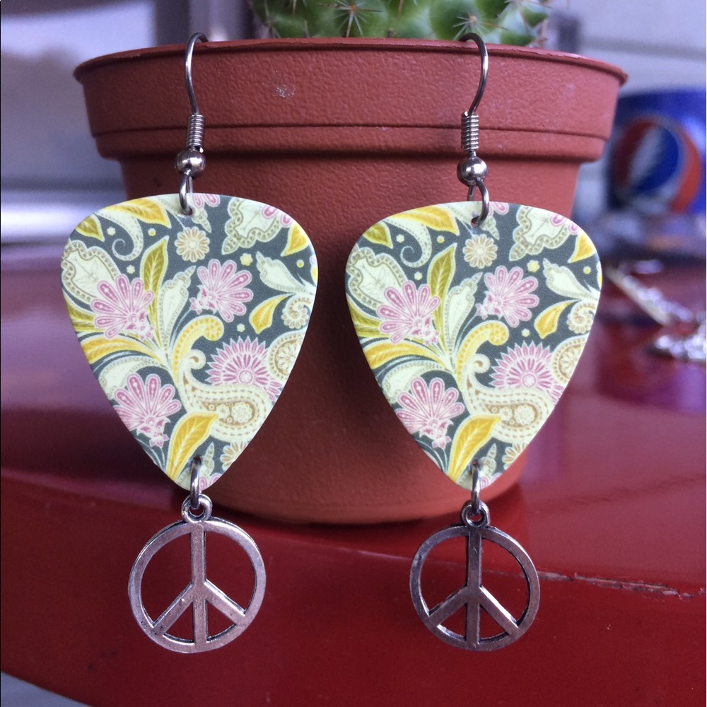 Hippy Peace Sign Earrings