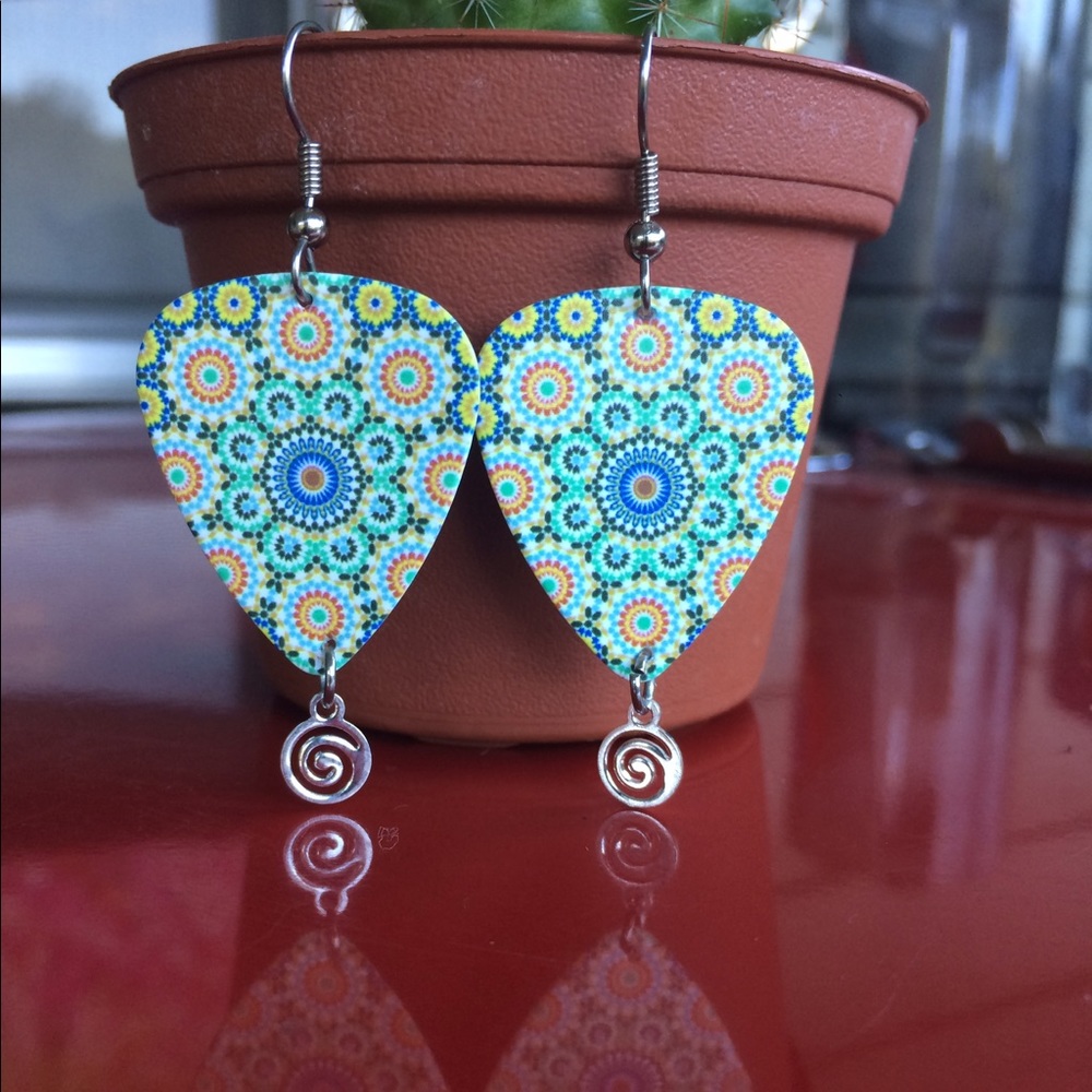 Hippy Swirl Spiral Earrings