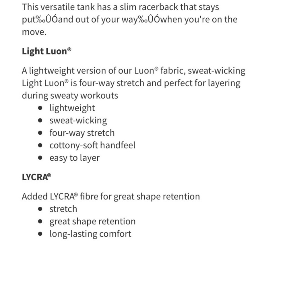 Lululemon Cool Racerback - Picture 2 of 5