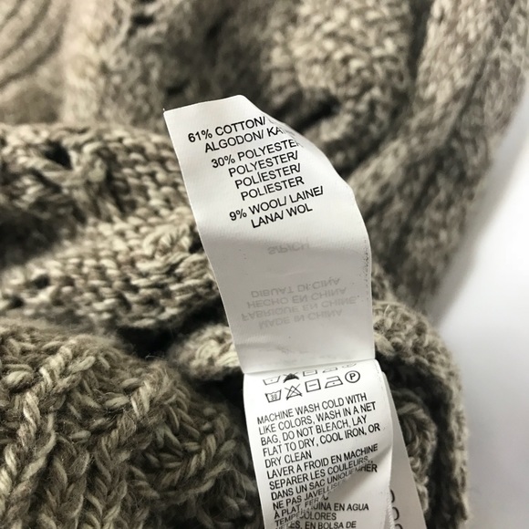 WOMEN'S LUCKY BRAND BROWN SWEATER KNIT SMALL - Picture 5 of 8