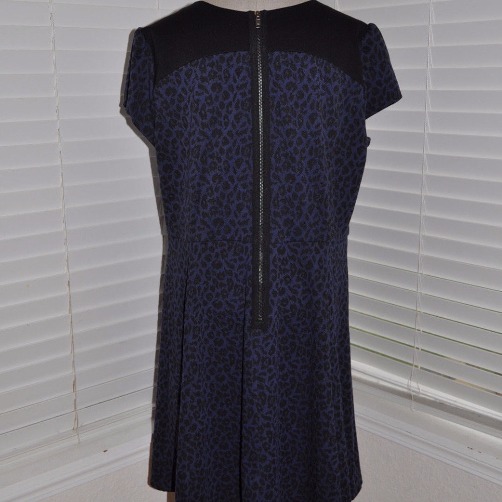 SEJOUR Marled Leopard Keyhole Print Ponte Dress D6 - Picture 8 of 8
