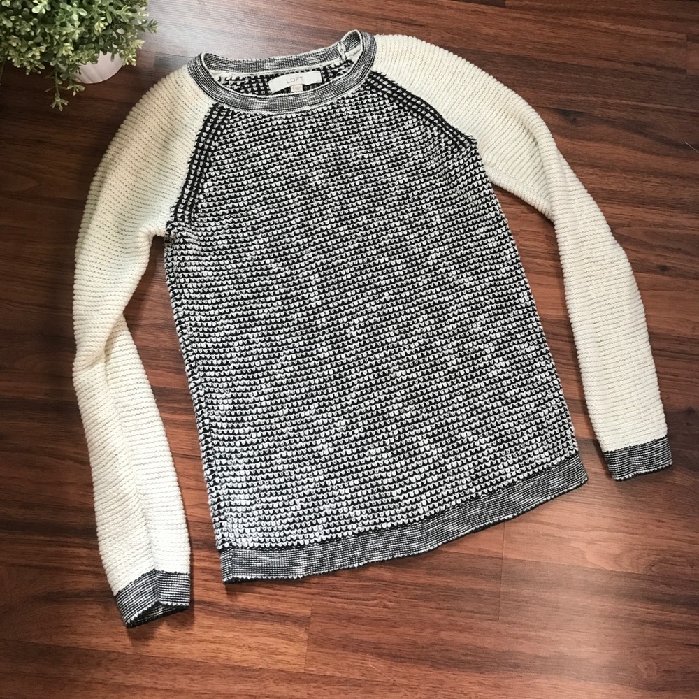 Loft basket weave sweater
