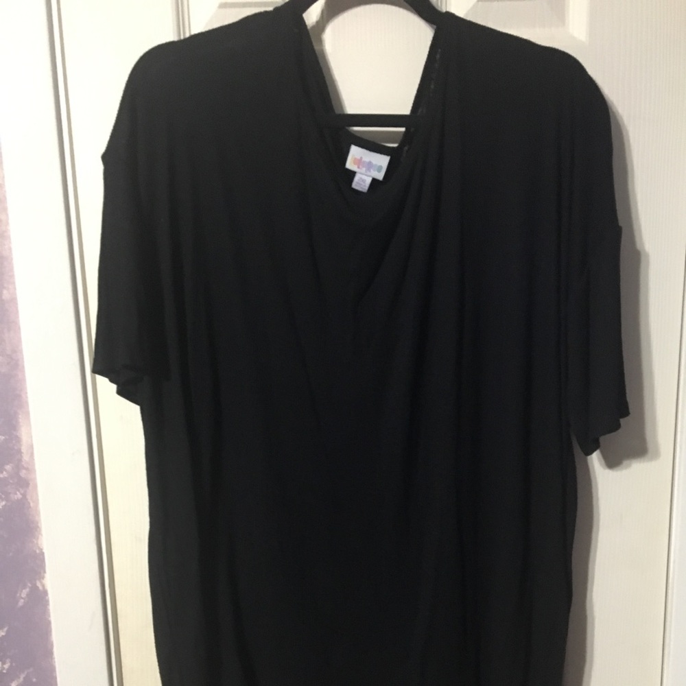 Lularoe SOLID black HALLOWEEN Irma XXL 2XL