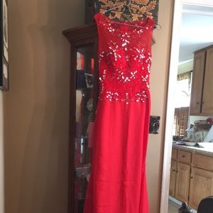 Red evening gown/prom dress