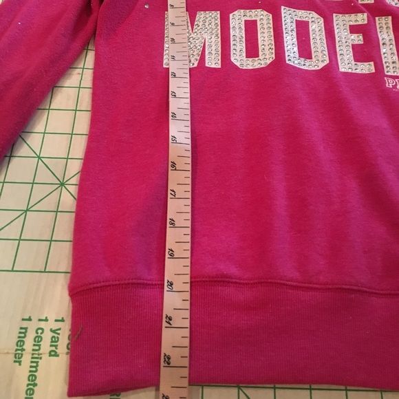Victoria's Secret PINK Bling Supermodel Hoodie XS - Picture 5 of 8
