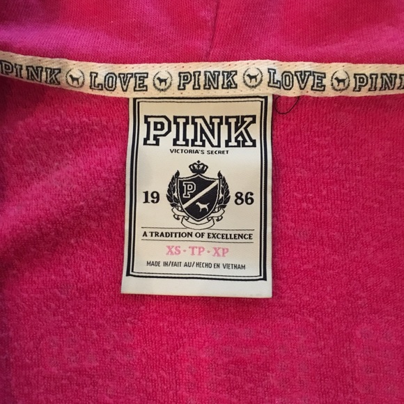 Victoria's Secret PINK Bling Supermodel Hoodie XS - Picture 7 of 8