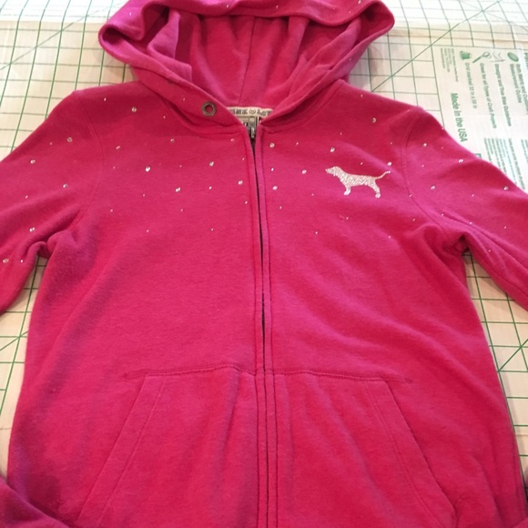 Victoria's Secret PINK Bling Supermodel Hoodie XS - Picture 8 of 8