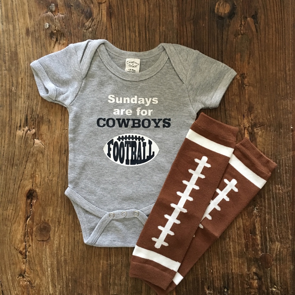 Sundays are for Cowboys Football Onesie Set