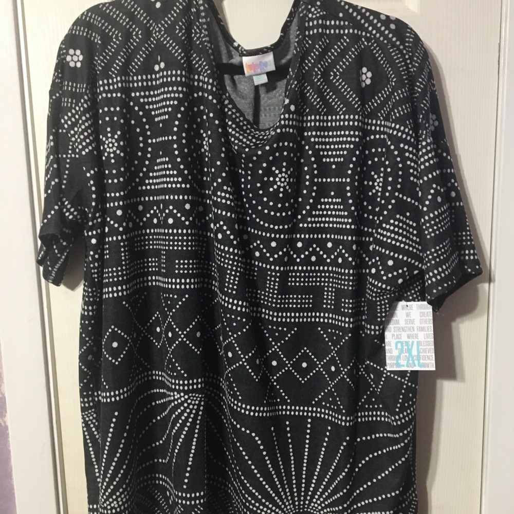 Lularoe jacquard black/white Irma NET 2XL XXL