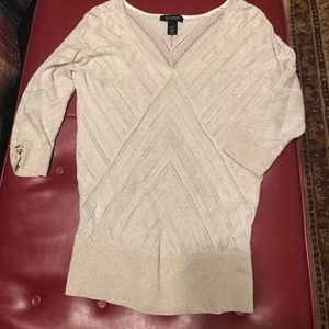 cream and gold sweater, pretty gold details