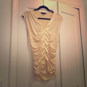 Yellow Ruched Blouse