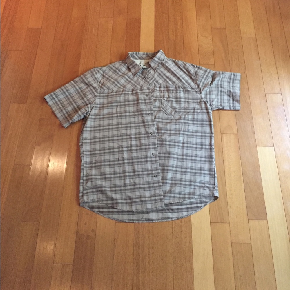 Men's Casual Plaid Short Sleeve Button Down