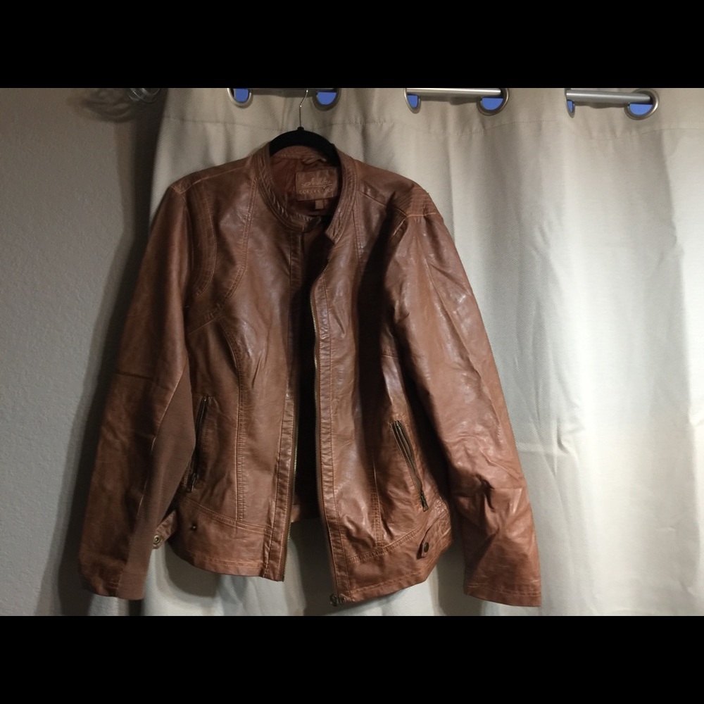 Sebby collection pleather jacket