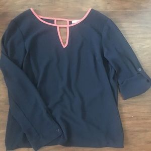 Hawthorne front/back Keyhole Blouse