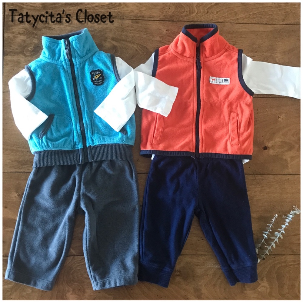 3-piece little vest set (2 outfits) 3 months