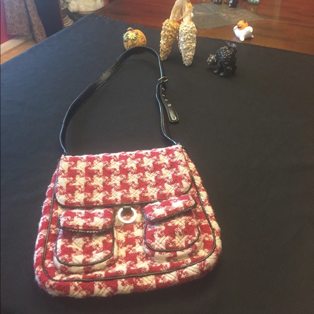 Vera Bradley HoundstoothTweed Crossbody Saddlebag