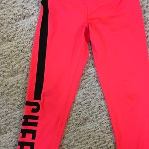 Varsity Spirit Cheer Capri XS Pink Pants NWOT