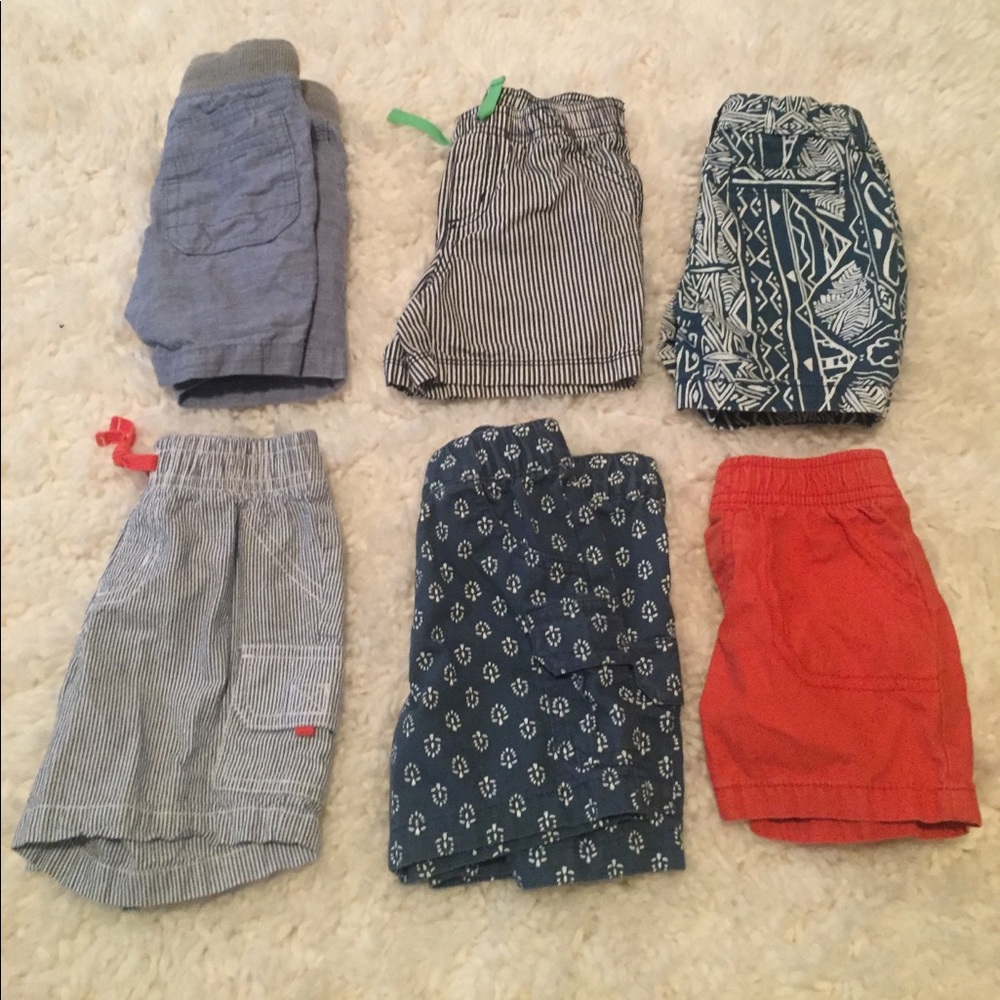 12,18,&24month shorts 2 worn once rest never worn