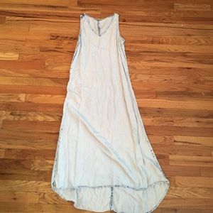 Joan Vass Studio Distressed Light Denim Jumper