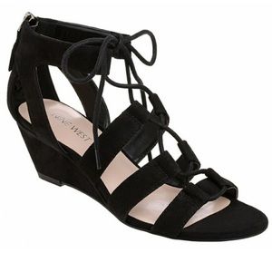 Nine West gladiator wedge sandals