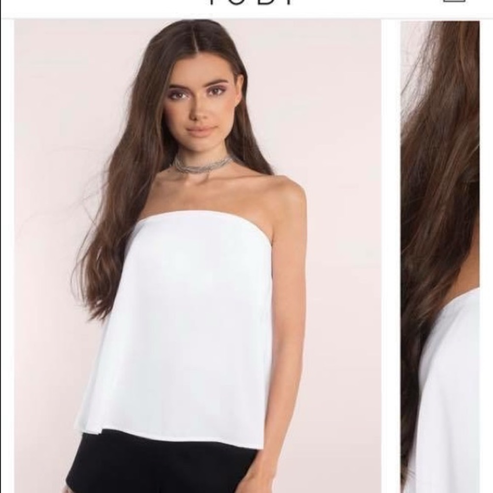 White tube top