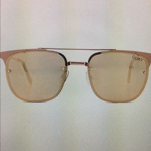 Quay Private Eyes Rose Gold Sunglasses