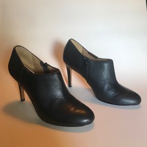 Coach Black Booties Seneca Glazed Leather