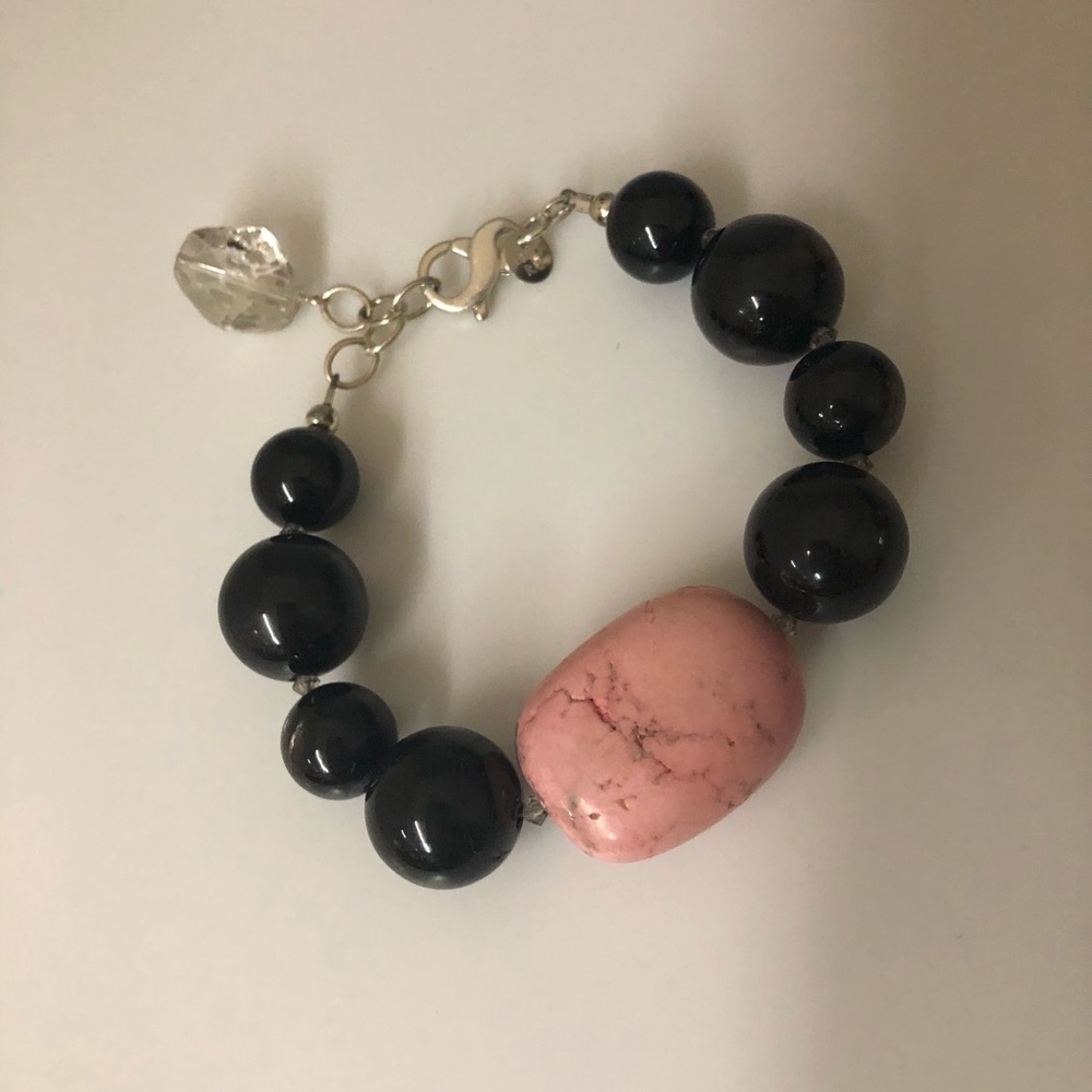 Emily Ray Pink and Black Bracelet